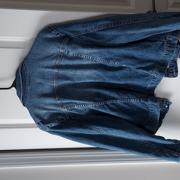 Lane Bryant mid half Jean jacket 18 blue - Picture 8 of 10